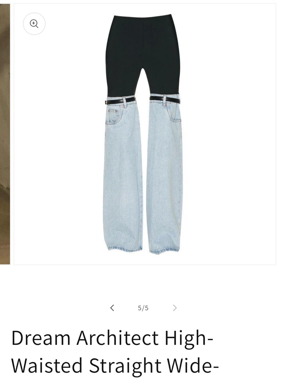 Dream Architect brand Jeans with Black Stretch Panel